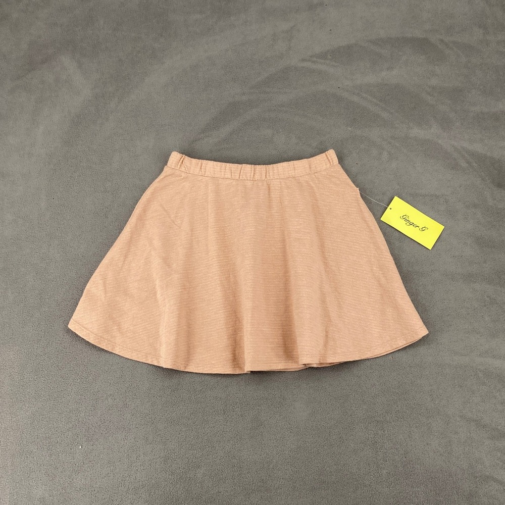 Ginger G Skater Skirt Blush Pink Ribbed Knit Fit Sample Small